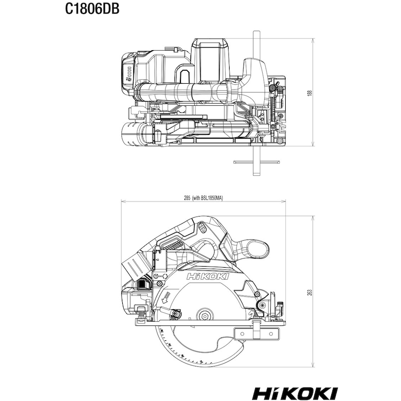 ACCUCIRKELZAAG 18V/2X5AH    C1806DB    (HSC)HIKOKI