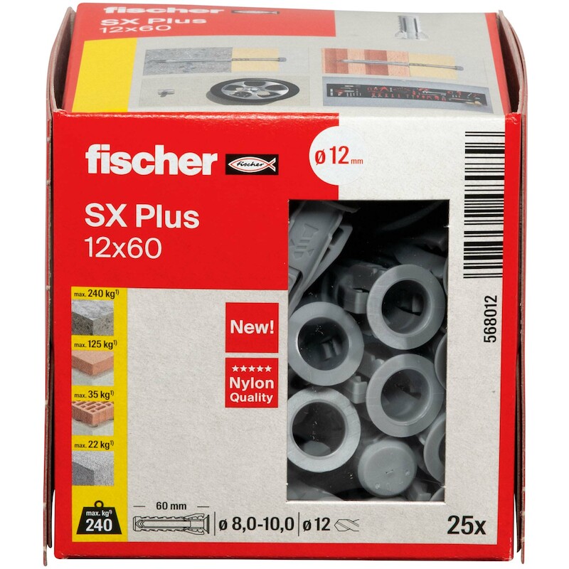 PLUG NYLON 4-VOUD.SPREIDING SX PLUS - 12X60  FISCH