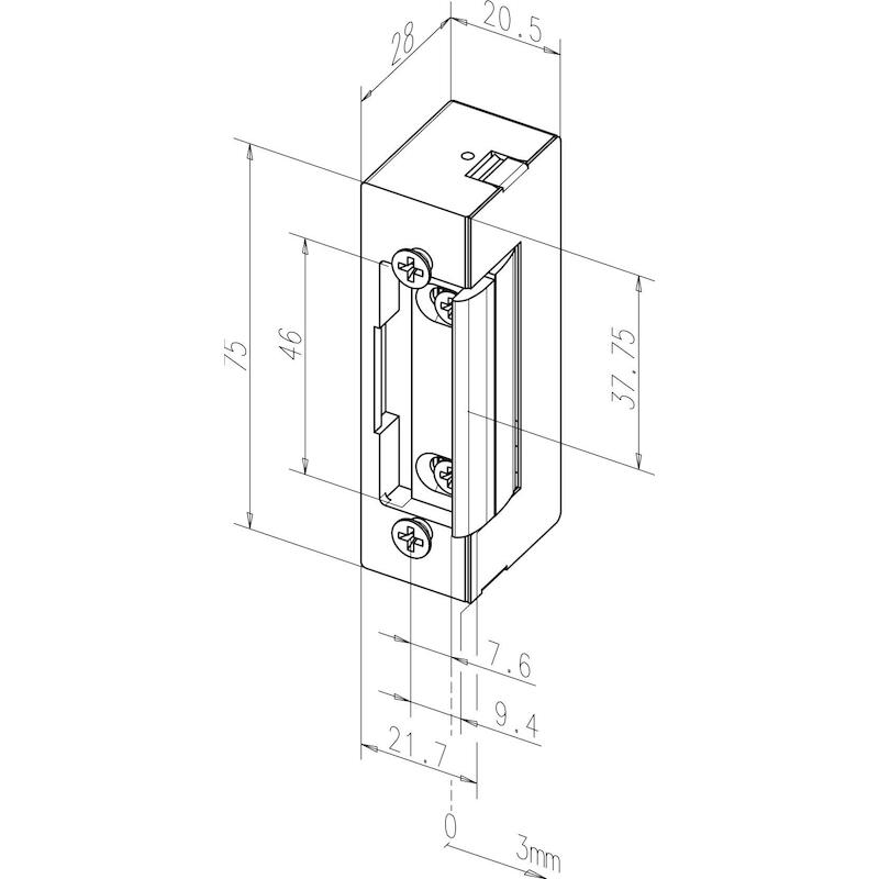 ELEC.DEUROPENER 12V DC      37  - EX.VOORP. EFFEFF