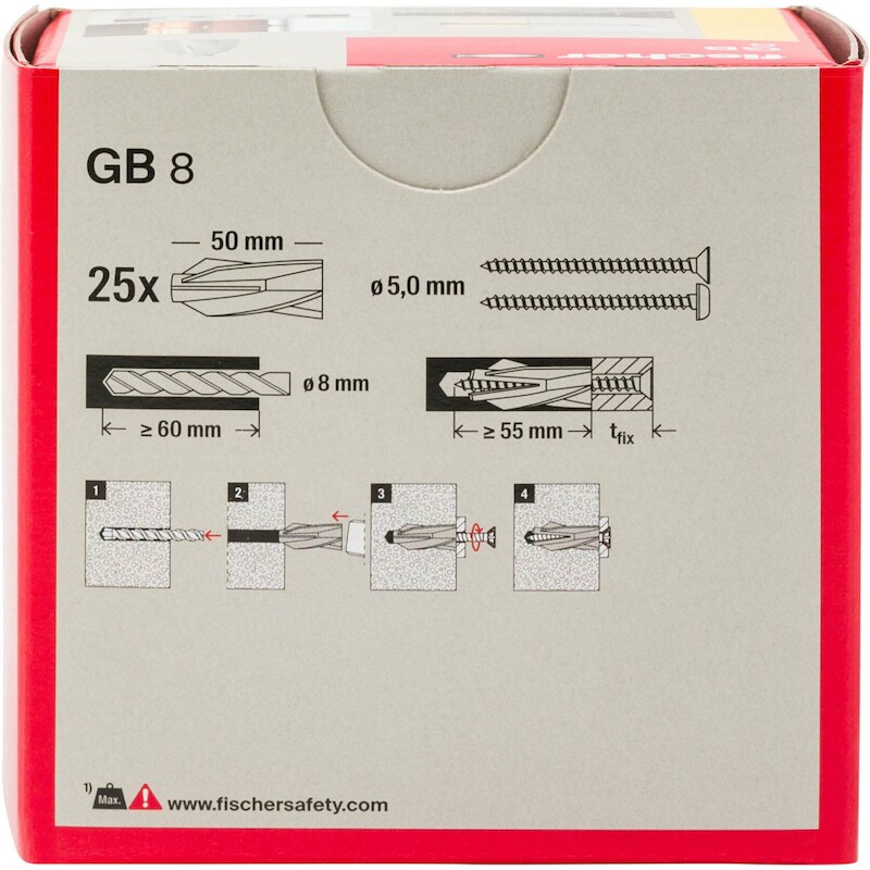 FISCHER GB 8 GASBETONPLUG GB
