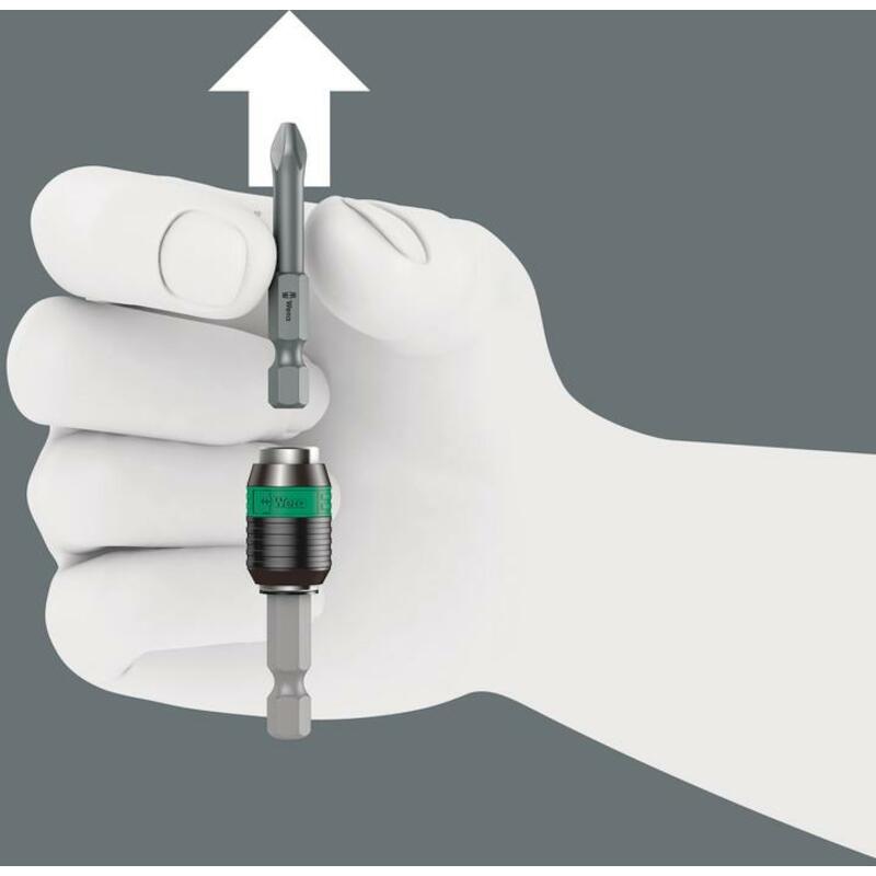 WERA 889/4/1 RAPIDAPTOR UNIVERSELE BITHOUDER (1/4DUIM X 75 MM X 1/4 DUIM)