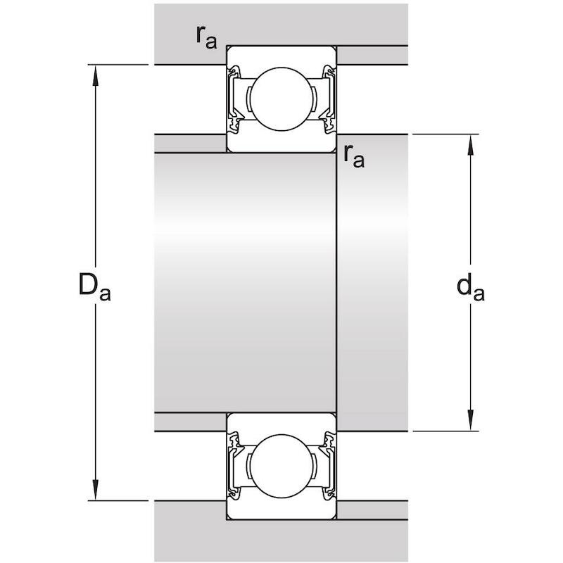 GROEFKOGELLAGER - SKF 6304-2RSH