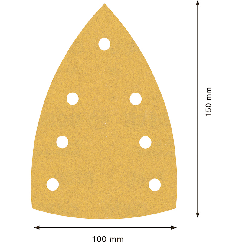 PAPIER ABRASIF 100X150MM    C470 P180(50PC)