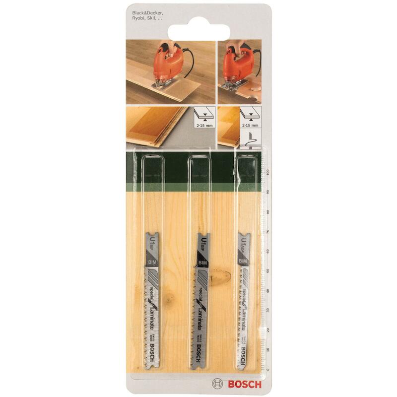 DECOUPEERZAAGBLADENSET "U"  2609256789  (3ST)BOSCH