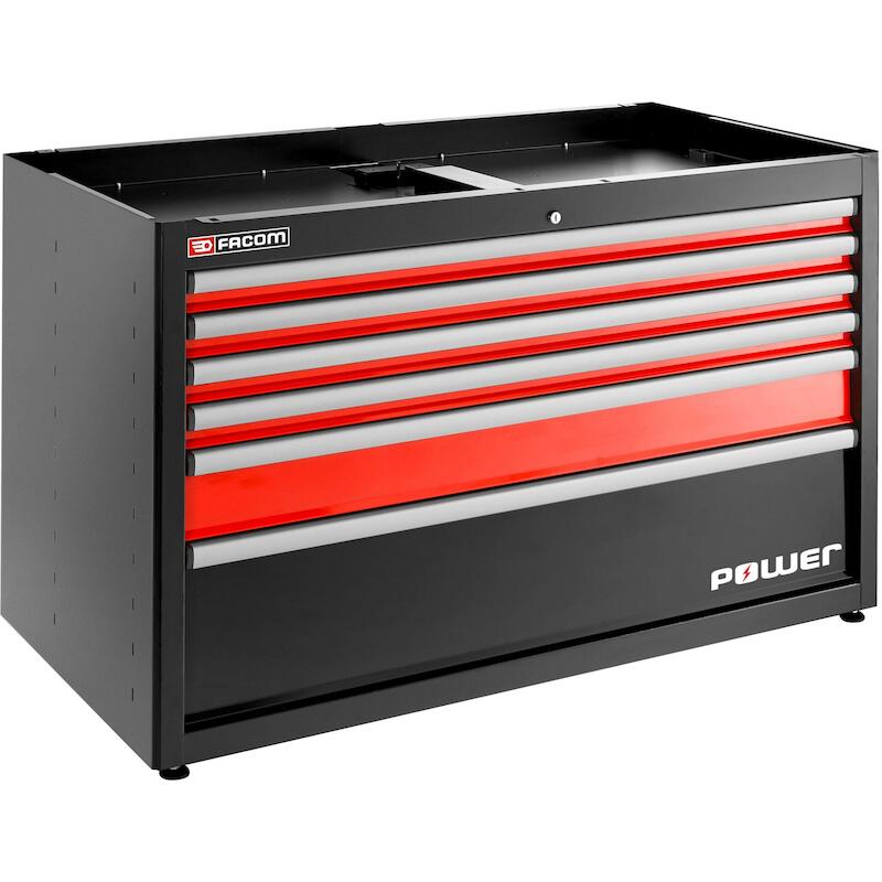 MEUBLE BAS 6 TIROIRS ROUGE  JLS3-MBDPOWER    FACOM