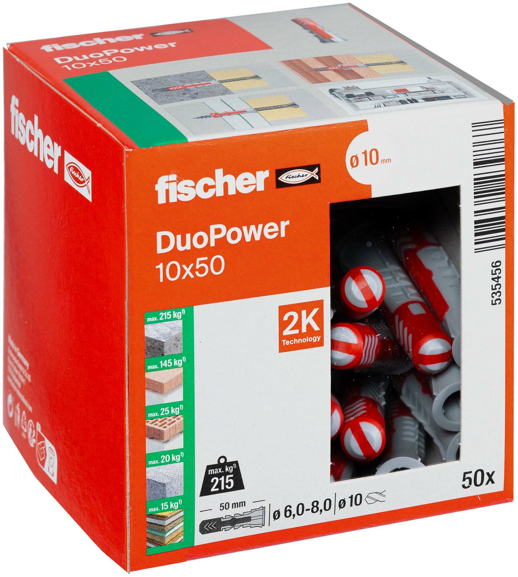 PLUG NYLON 10X50            DUOPOWER       FISCHER