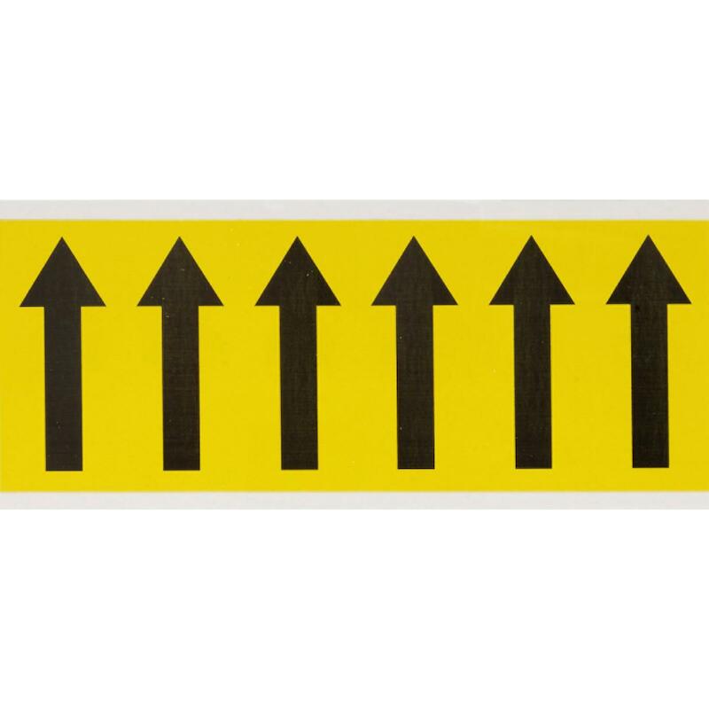 SYMBOOL - BRADY 034539 - 'PIJL' ZWART OP GEEL 38X89 MM (150 EA)