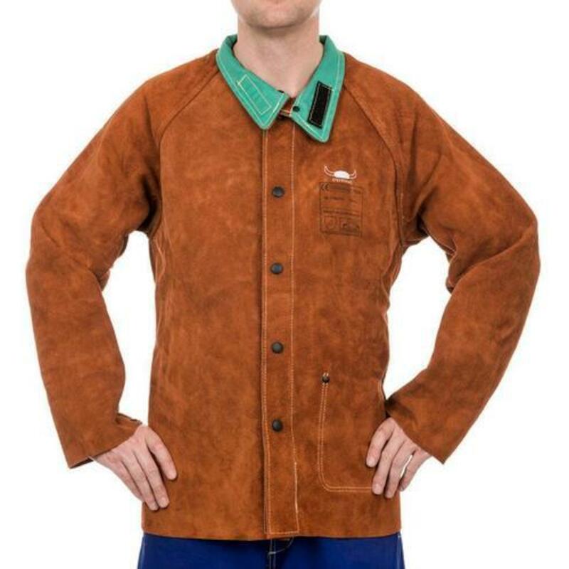 VESTE SOUDEUR CUIR LAVA BROWN 44-7300   3XL WELDAS