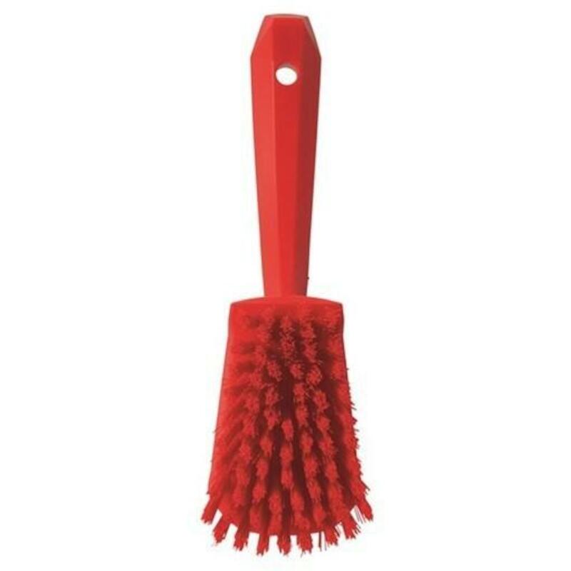 BROSSE À MAIN POL.DUR ROUGE 4192/4  L=270MM  VIKAN