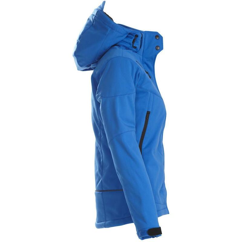 JAS DAMES SOFTSHELL - PRINTER SKELETON LADY - OCEAANBLAUW L