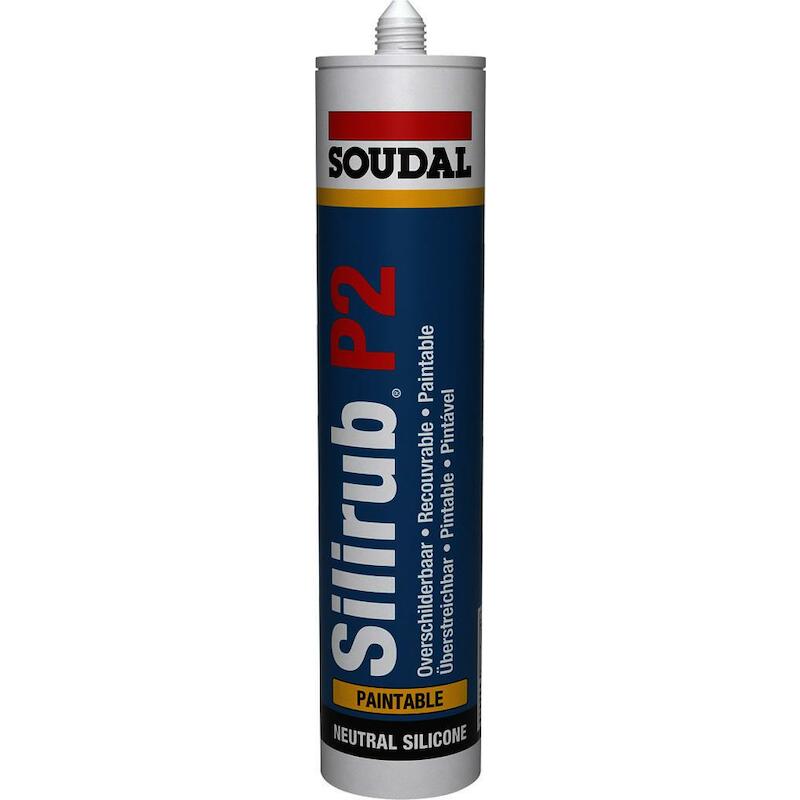 SILICONE BLANC        300ML SILIRUB P2      SOUDAL