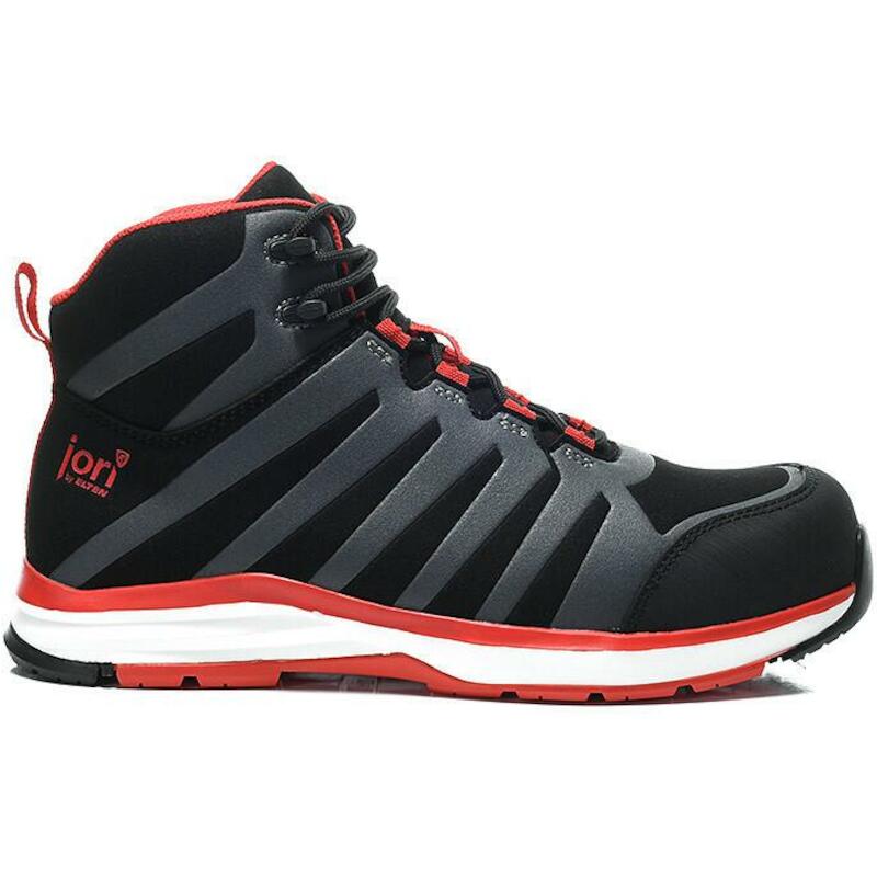 HOGE SCHOEN ESD - JORI JO_RAPID - S3 ZWART EN ROOD 47