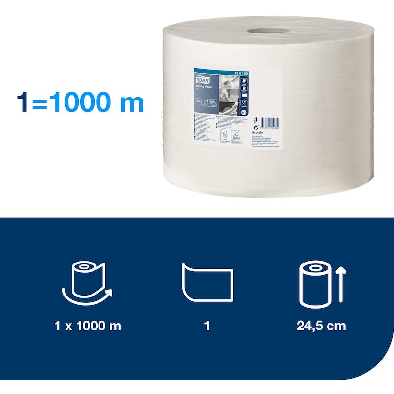 PAPIER 1 LAAGS - TORK 130100 - ( 1000 M)