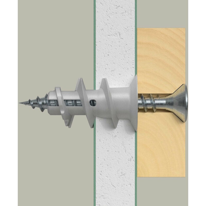 Fischer - gipsplaatplug - gk - 22 mm - ø 4,5 mm - nylon - 02135148