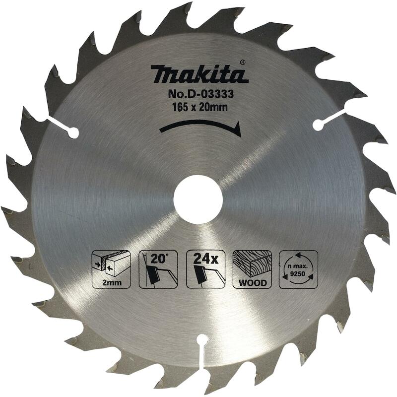 CIRKELZAAGBL.165X2,0X20 24T D-03333 STANDARD MAKIT