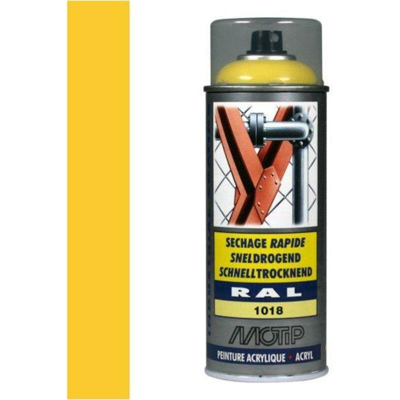 PEINTURE ACRYLIQUE JAUNE Z. 07063 - 400ML. RAL1018