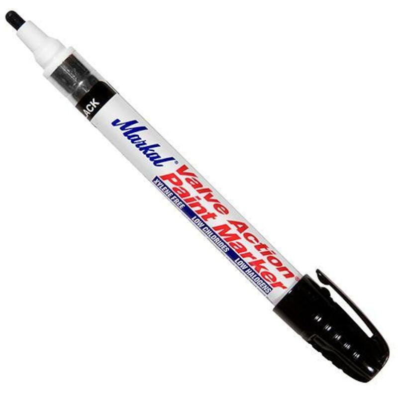 MARQUEUR PEINTURE NOIR      VALVE ACTION    MARKAL