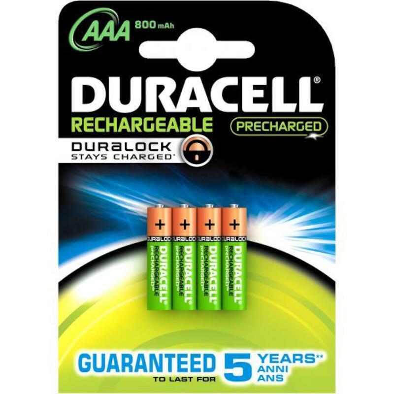 BATTERIE  HR03-AAA 750MAH PACQUET 4 STUKS DURACELL