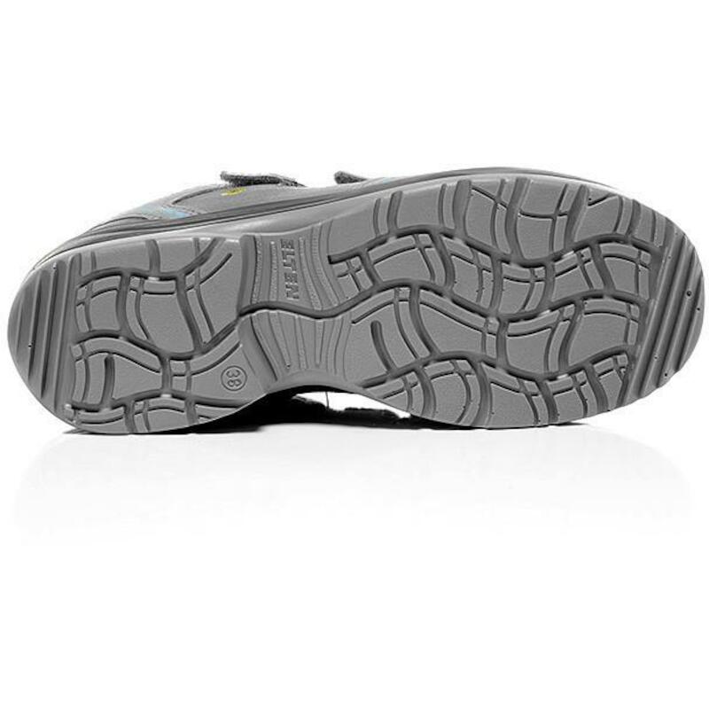 SANDAAL DAME ESD S1 GRIJS   MILA (AQUA)   37 ELTEN