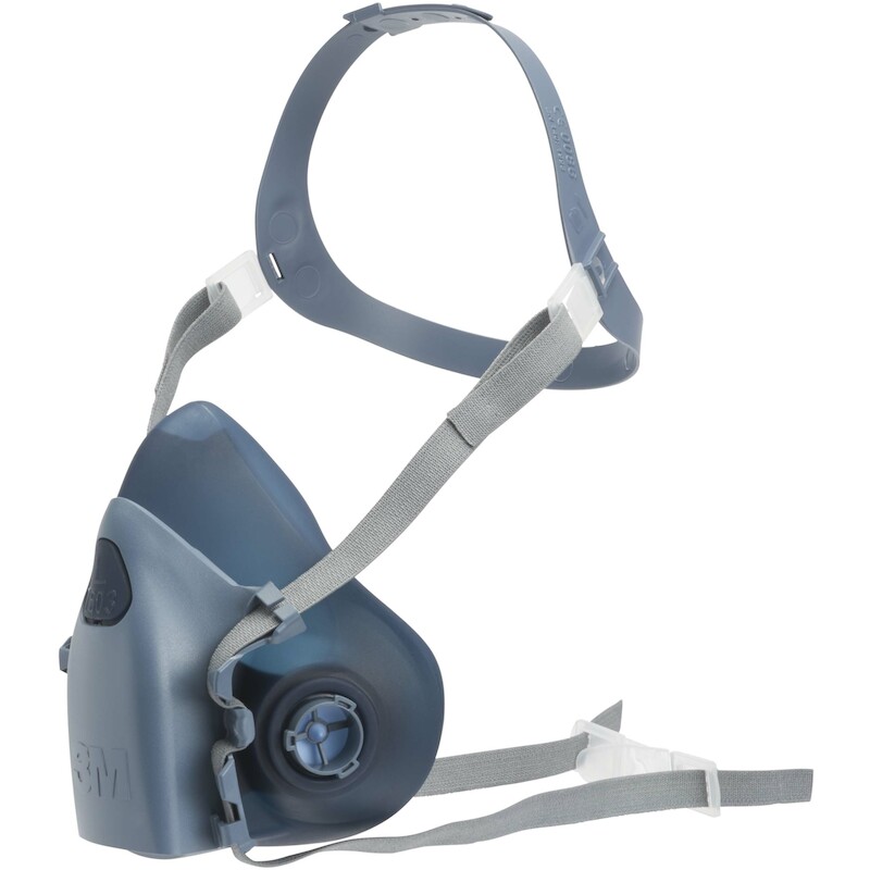HALFGELAATSMASKER SILICONERUBBER     7503 - LARGE