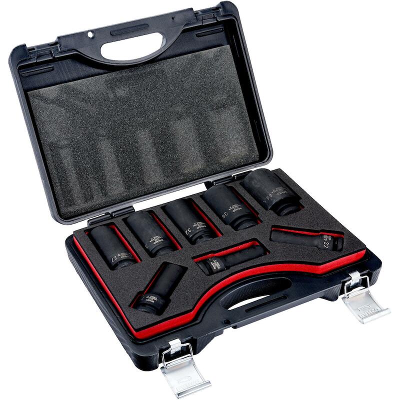 Bahco - K8906m/8 - impact socket set - 3/4" - hex deep - 21–41 mm - 8-piece - 03049368