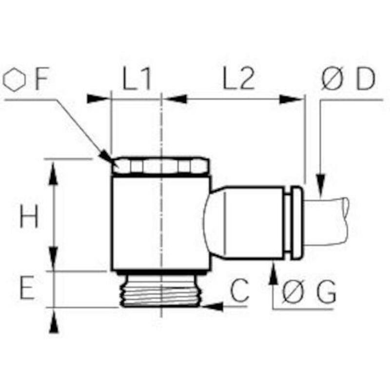 BANJOKOPP. 12MM - 1/2"      3118 12 21      LEGRIS