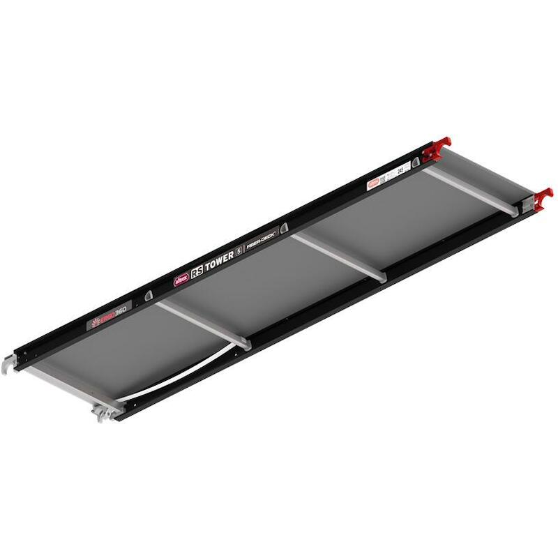 Altrex - Steigerplatform - rs tower 5 - Fiber-Deck - Zonder luik - 2,45 x 0,61 m - Max. 250 kg - 02307717