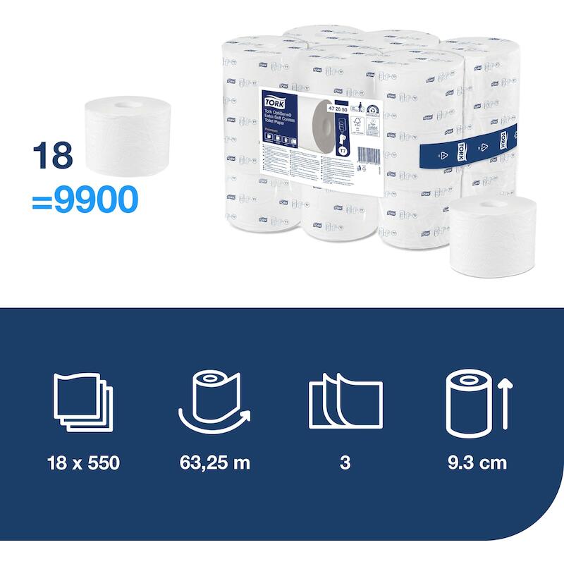 WC PAPIER OPTISERVE X-ZACHT 472650-550ST-3L   TORK