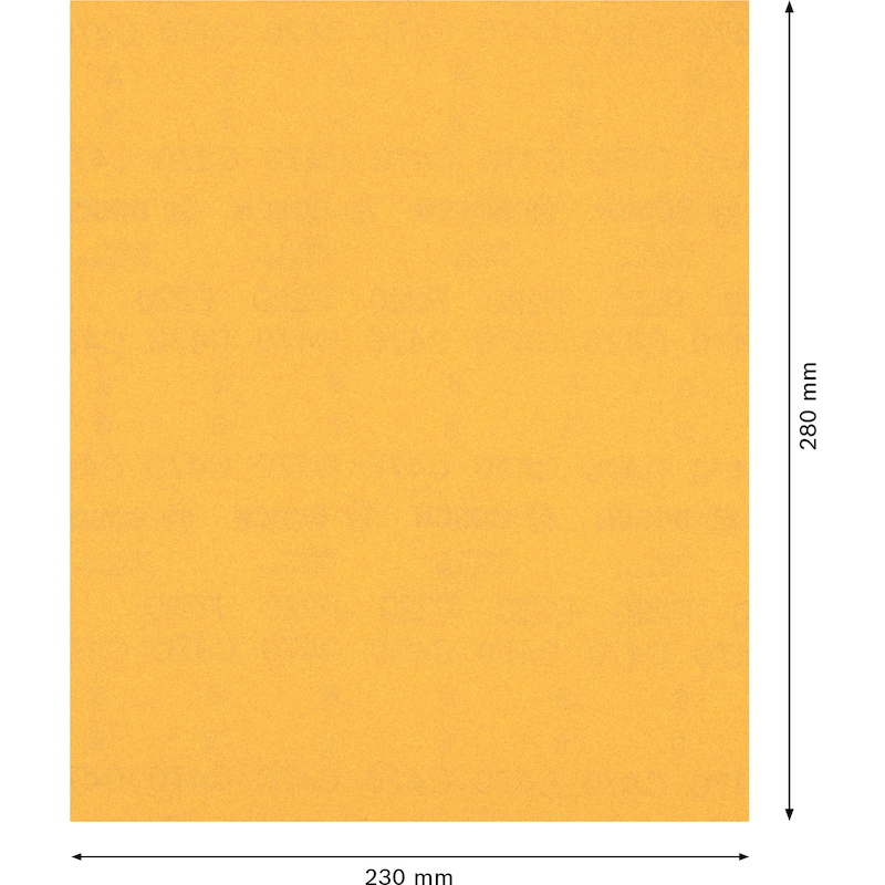 PAPIER ABRASIF 230X280MM    2608900964  P220 BOSCH