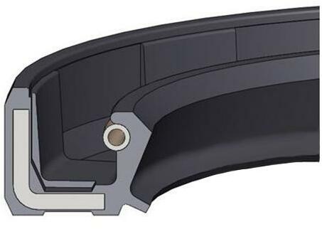 OLIEKEERRING MET STOFLIP - AS NBR - DIN 3760 70X90X10