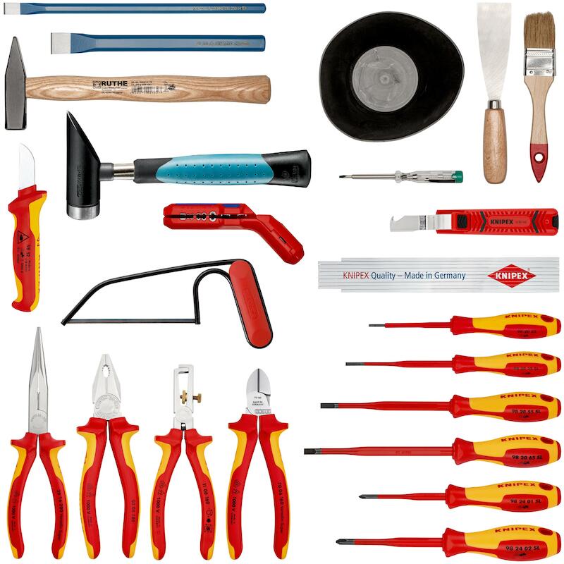 GEREEDSCHAPSKOFFER ELECTR.  00 21 02 EL (23ST)KNIP