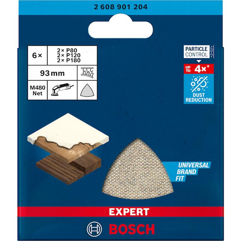 SET ABRASIFS BOIS 93MM      2608901204  (6PC)BOSCH