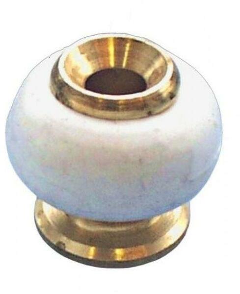 DEURSTOP MESSING WIT RUBBER 1-1111-1 27X24MM