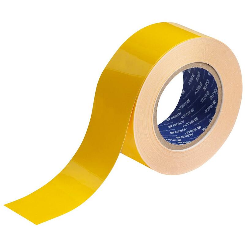 BANDE DE MARQ.AU SOL JAUNE  104312 50,8MMX30M