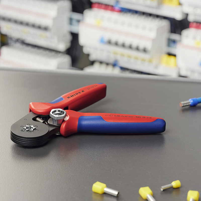 KNIPEX 975314 ZELFINSTELLENDE KRIMPTANG VOOR ADEREINDHULZEN