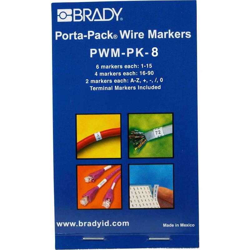 DRAADMERKERBOEKJE - BRADY 031208 - ZWART OP WIT
