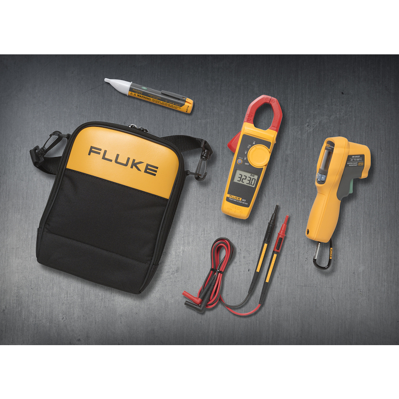 KIT THERMOMETER+MULTIMETER  FL62MAX+/323/1AC 2XAAA