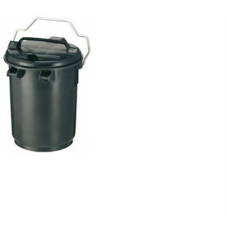POUBELLE 35L.NOIR           335X335X530MM PLASTIBA