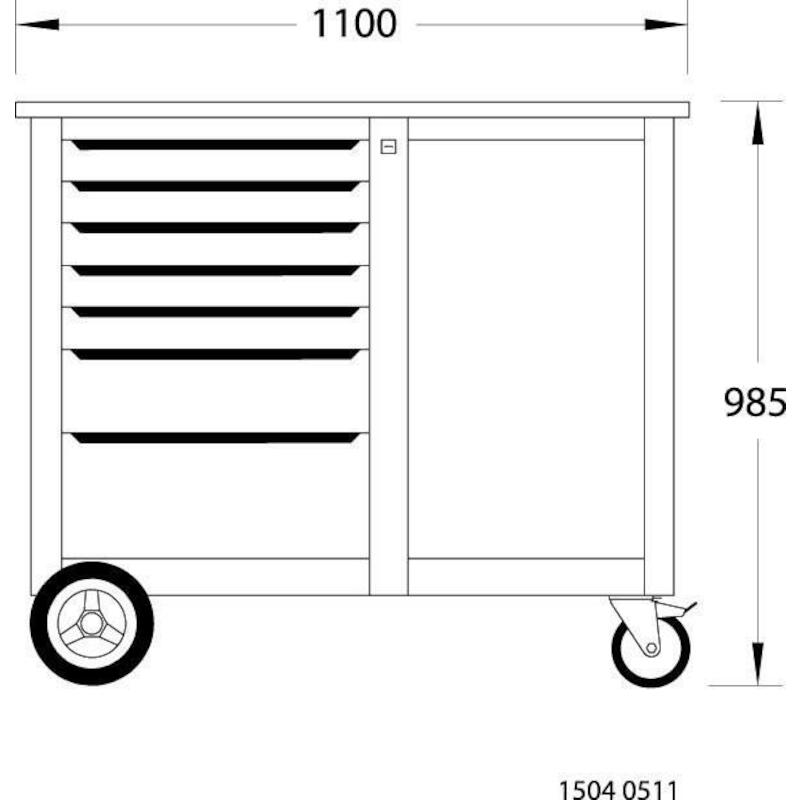 ÉTABLI MOBILE               1504 0511       GEDORE