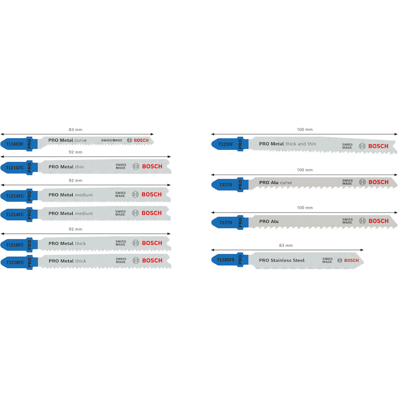 DECOUPEERZAAGBL.SET METAAL  2607011942 (10ST)BOSCH