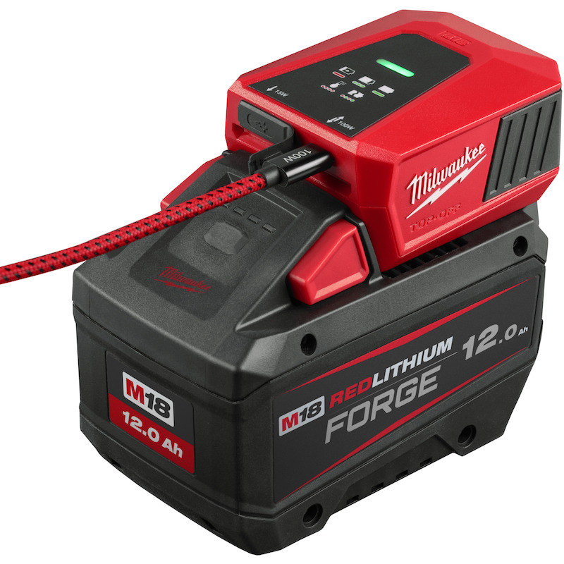 Milwaukee - Battery charger and power bank - M18 TC-0 - Li-ion - 18 V - 2.5 a - 08123303