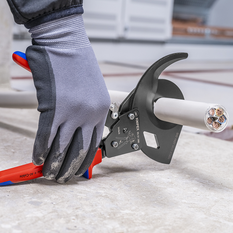 COUPE-CÂBLES À CLIQUET      95 31 - 280MM   KNIPEX