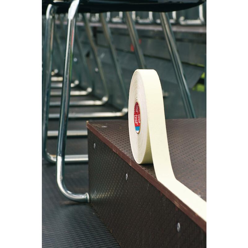 RUBAN ADH.ANTI-SLIP JAUNE F.60953  25MM X 15M TESA