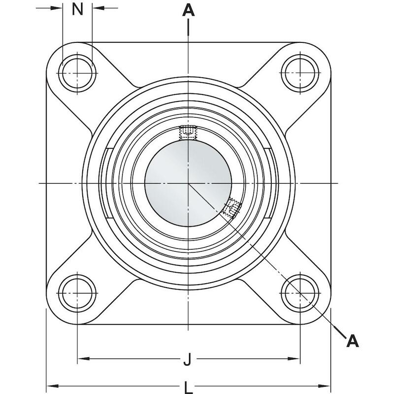 Y-FLENSLAGERBLOK COMPOSIET  FYK 30 TF          SKF