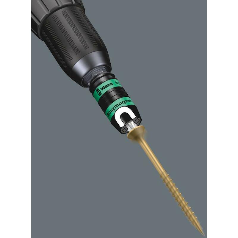 WERA 887/4 RR RAPIDAPTOR UNIVERSELE BITHOUDER METRINGMAGNEET (1/4 duim x 57 mm)