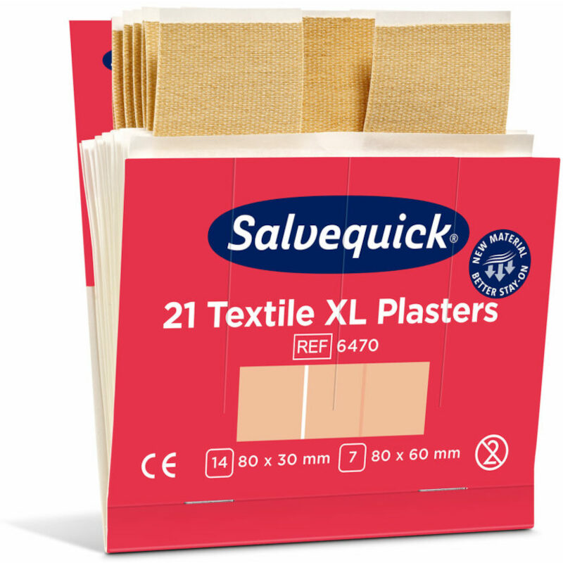 PANSEMENT TEXTILE XL        6470    (6X21PC) SALVE