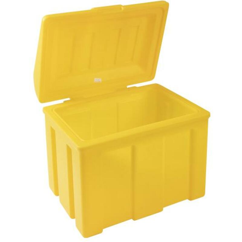 BAC À SEL JAUNE 110L        650X500X570MM PLASTIBA