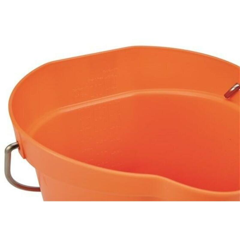 SEAU PP INOX ORANGE         5688/7  6L       VIKAN
