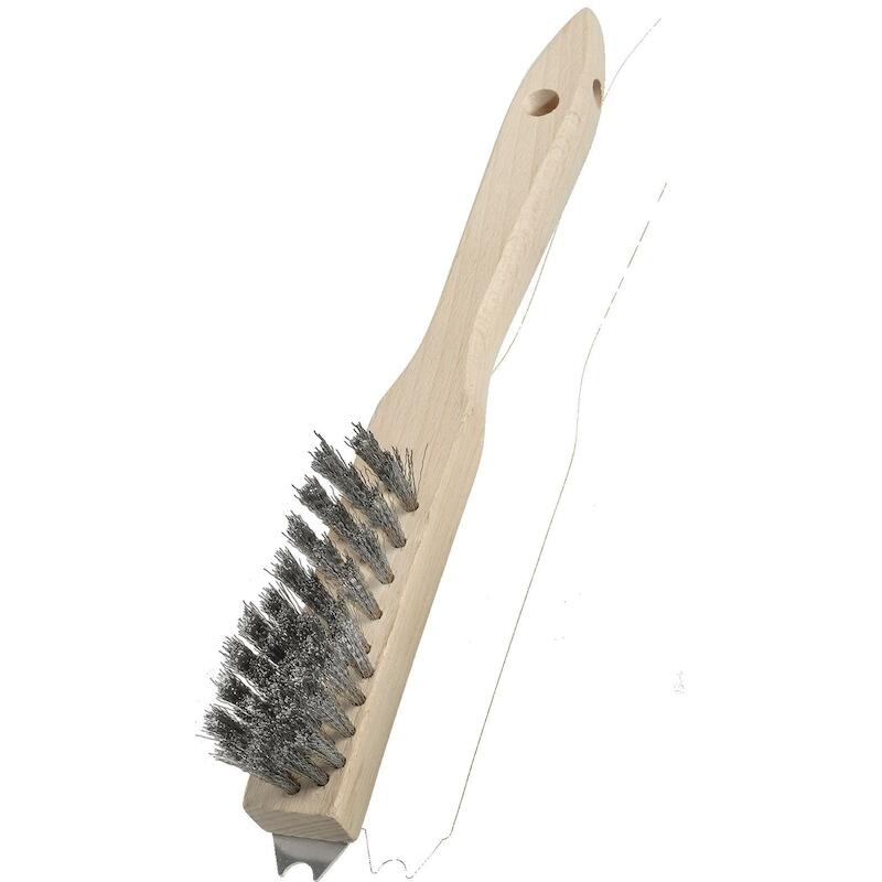 BROSSE À MAIN 4R. 290X25MM  120433 INOX   LESSMANN