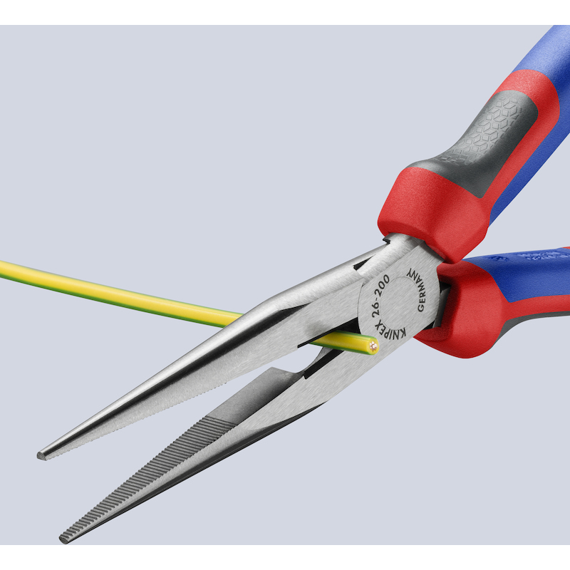 PINCE DEMI-RONDE DROITE     26 12 - 200MM   KNIPEX